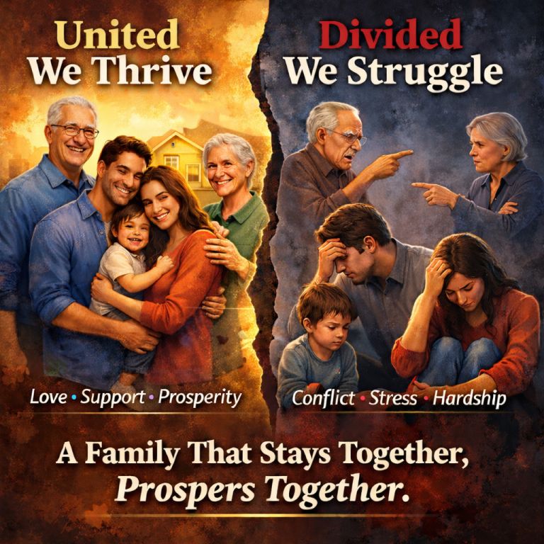 a family that stays together prospers togather